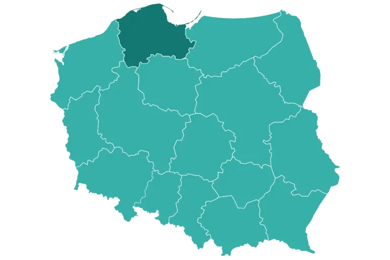 Szamba betonowe w województwie pomorskim.