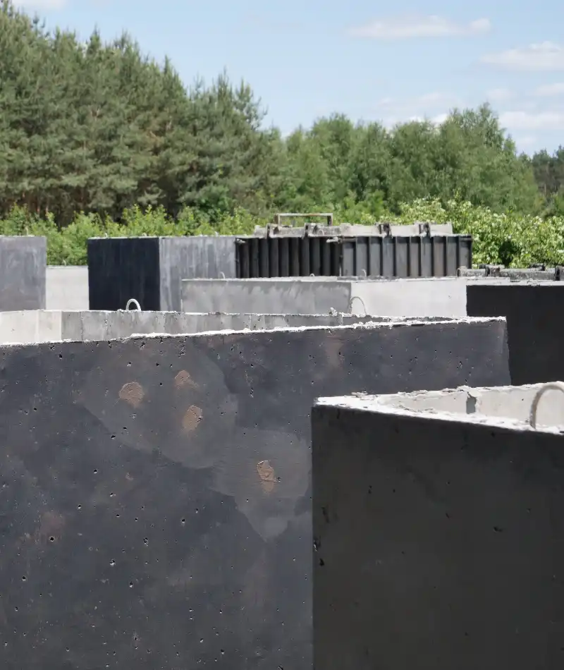 Szamba betonowe w województwie pomorskim.