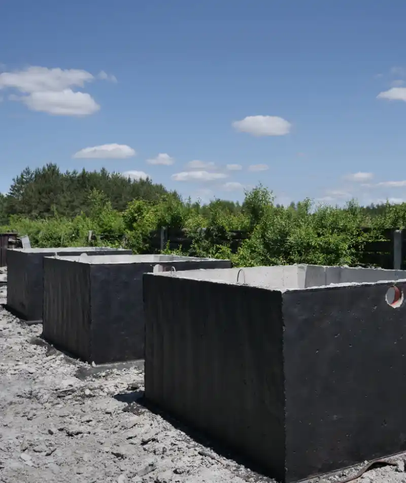 Szamba betonowe w województwie warmińsko-mazurskim.
