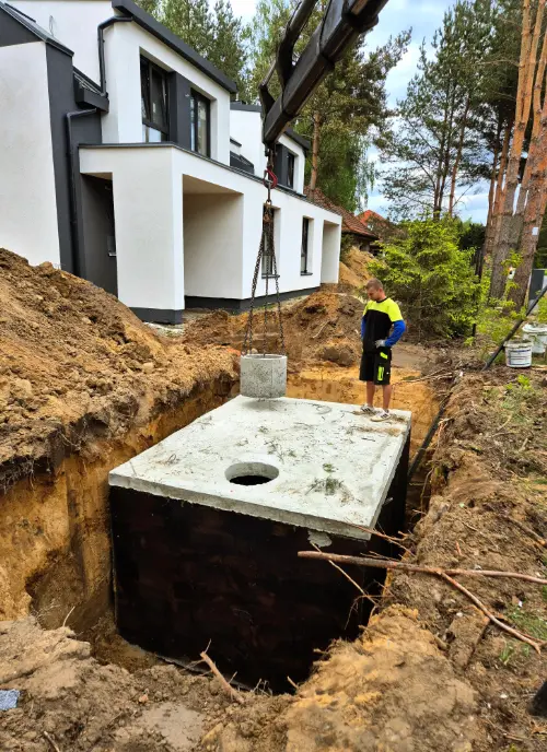 Montaż szamba betonowego