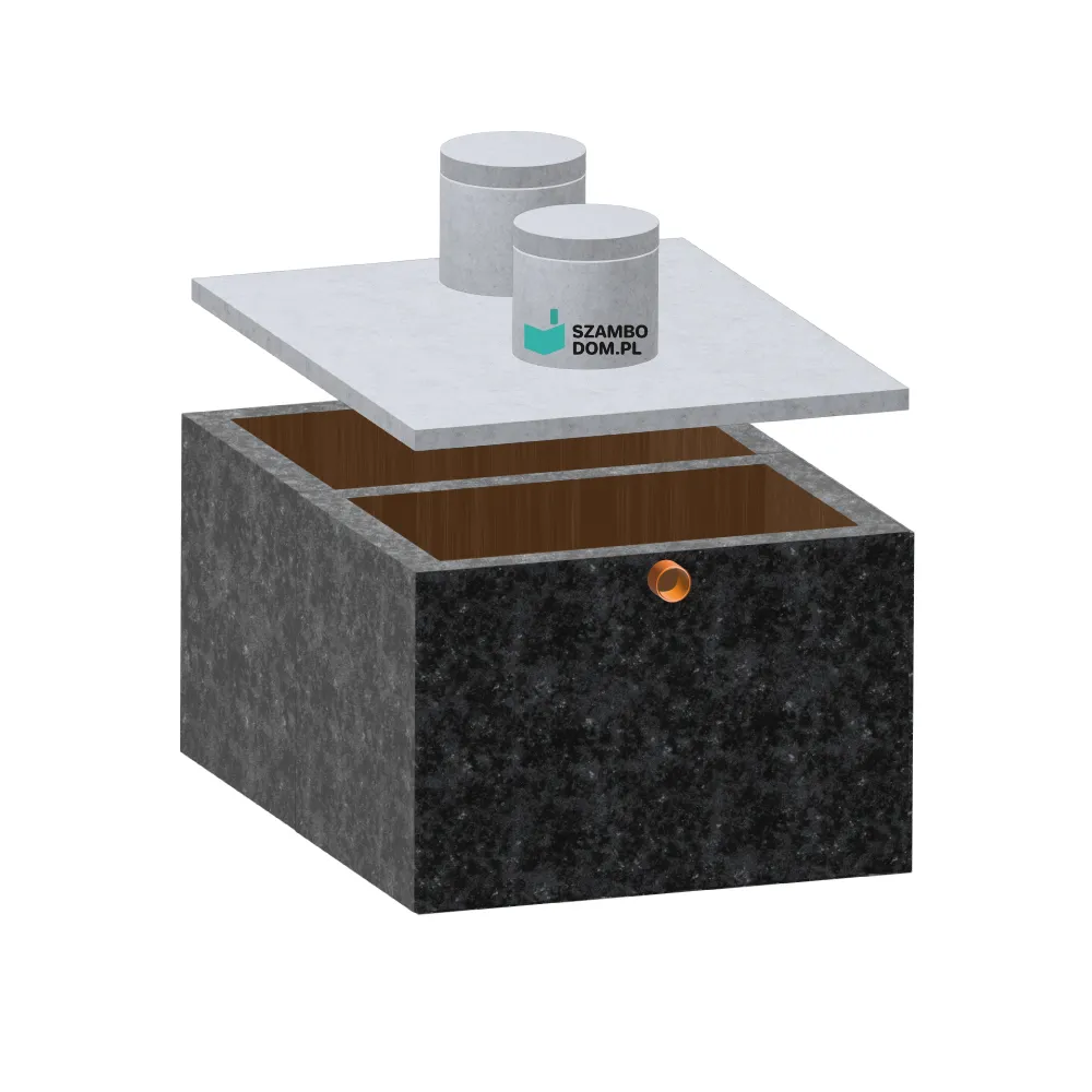 Zbiornik dwukomorowy 10m3 na deszczówkę i gnojowicę 10000 litrów - średni