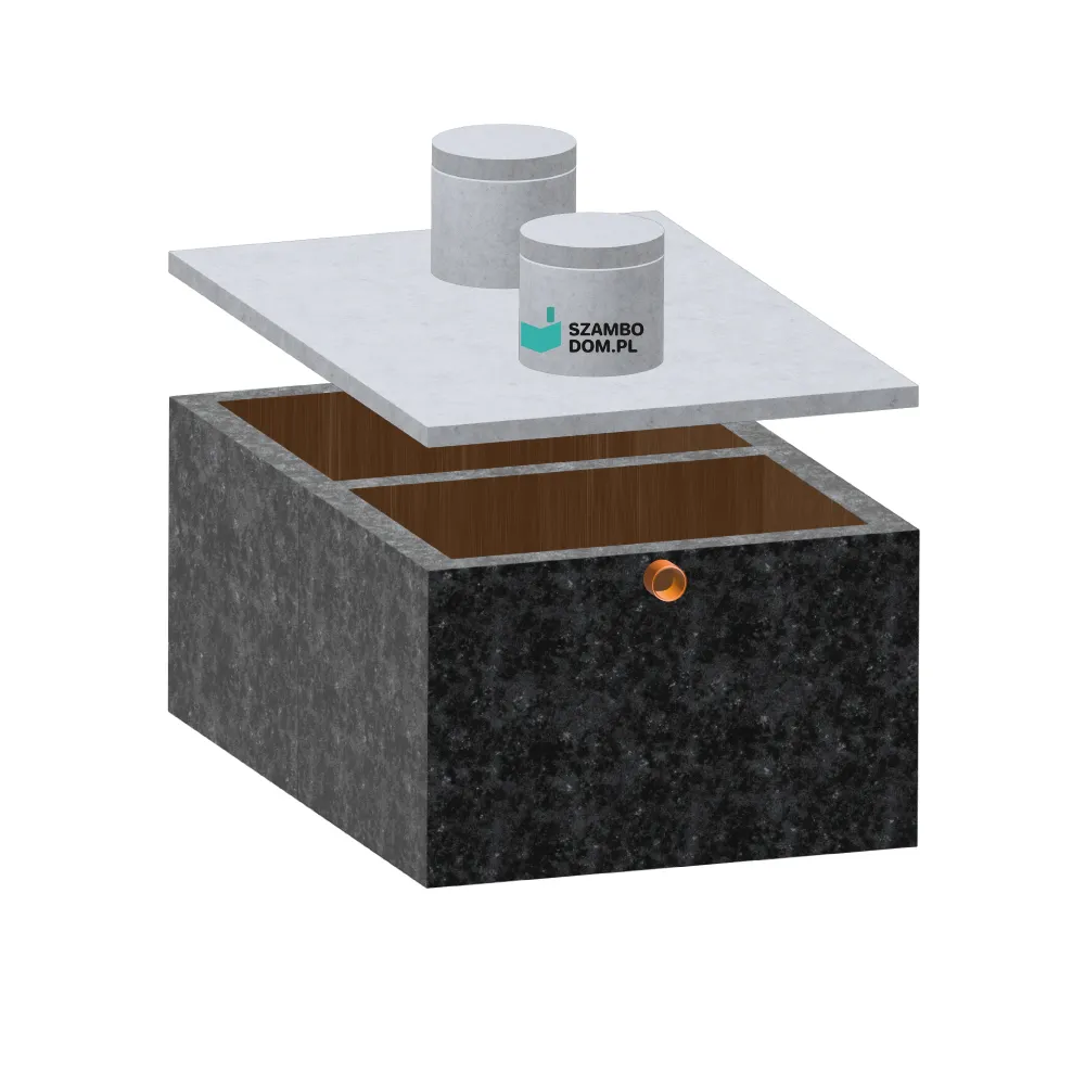 Zbiornik dwukomorowy niski 10m3 i na deszczówkę i gnojowicę 10000 litrów