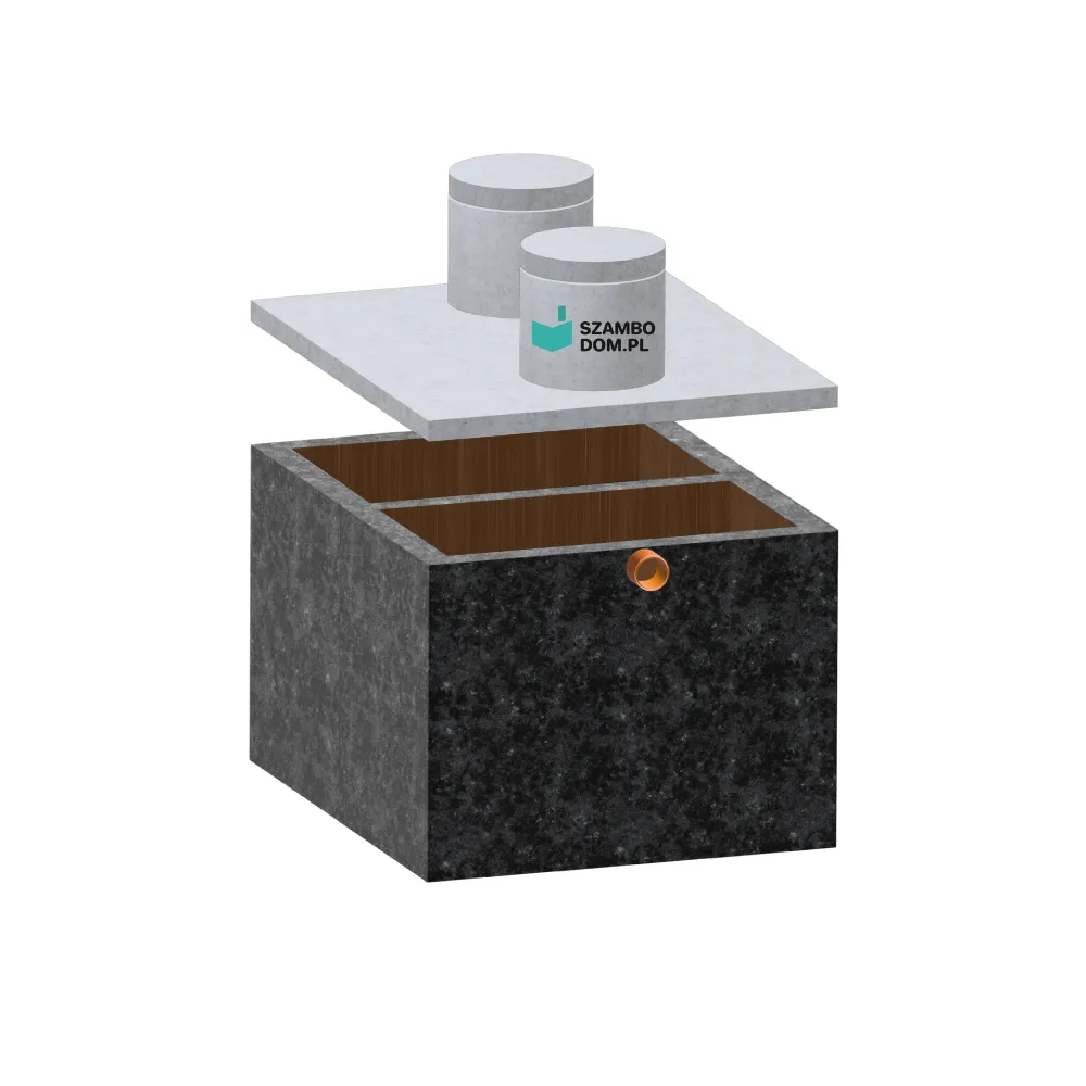 Zbiornik dwukomorowy 6m3 na deszczówkę i gnojowicę 6000 litrów